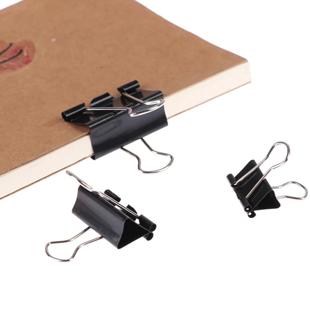 Binder Clip Assorted - 10 pieces Metal Paper Clip 19