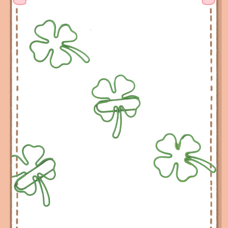 20/30/40pcs green four-leaf cl - đánh giá và giá Binder Clip Assorted