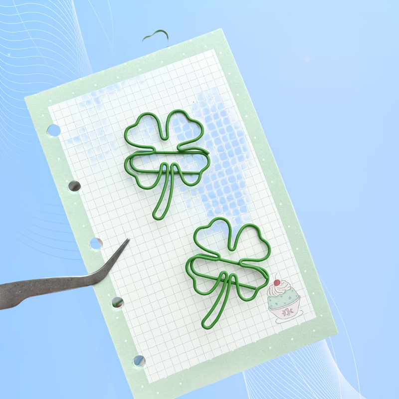 20/30/40pcs green four-leaf cl - đánh giá và giá Binder Clip Assorted