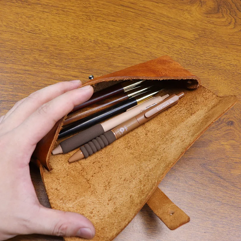 Ins Retro Tanned Leather Korea - đánh giá và giá Tan Stationery & Office Supply