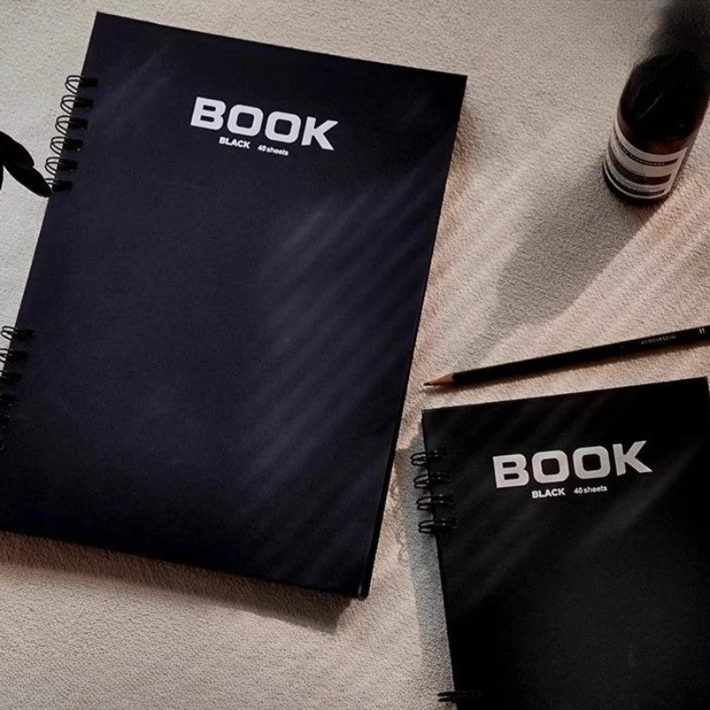 A4 Black Card Sketchbook Doubl - đánh giá và giá Art Sketchbook Ring