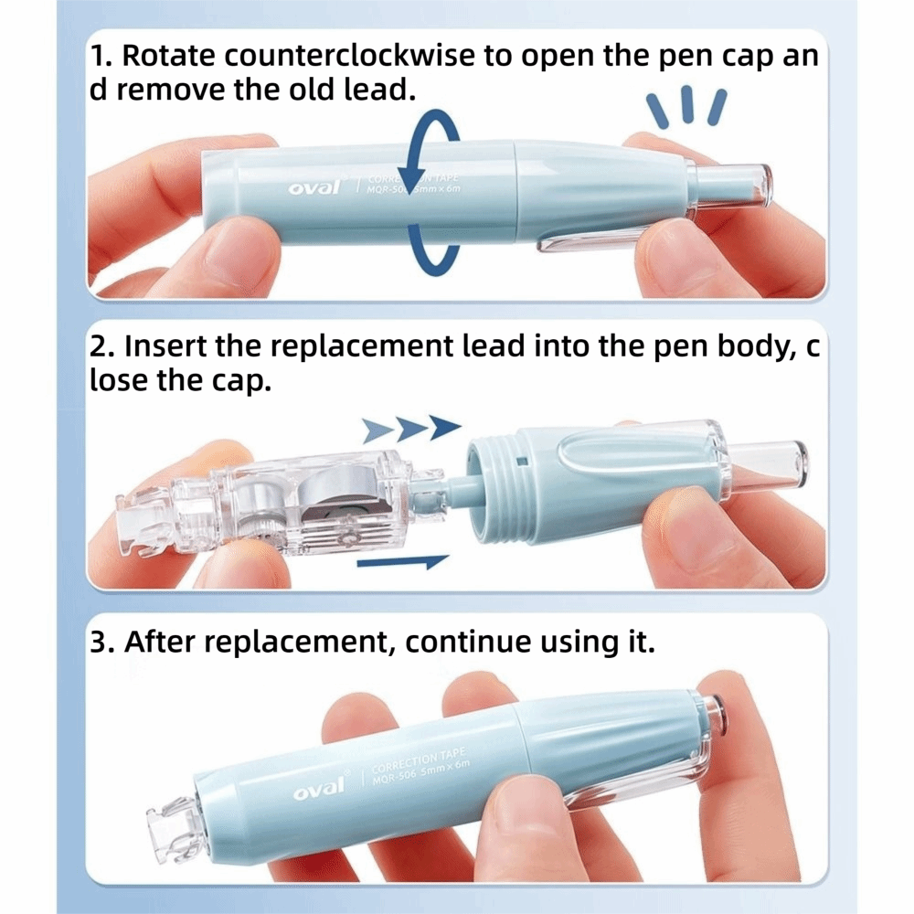 Multi-functional 360° Rotatabl - đánh giá và giá Correction Tape Roller